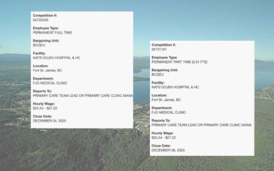 Northern Health Hiring Primary Care Assistants